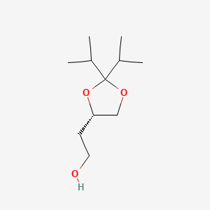Chemical structure of (S)-4-(2-Hydroxyethyl)-2,2-diisopropyl-1,3-dioxolane