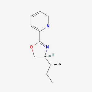 Chemical structure of (S)-4-((R)-sec-Butyl)-2-(pyridin-2-yl)-4,5-dihydrooxazole