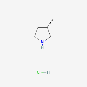 Chemical structure of (S)-3-Methylpyrrolidine hydrochloride