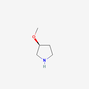 Chemical structure of (S)-3-Methoxypyrrolidine
