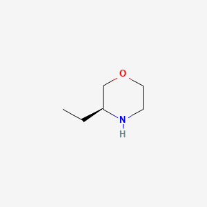 Chemical structure of (S)-3-Ethylmorpholine