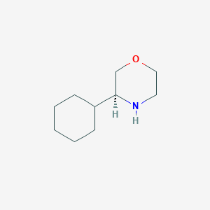 Chemical structure of (S)-3-Cyclohexylmorpholine