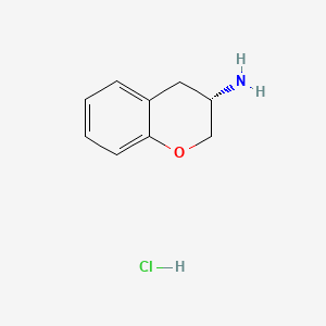 Chemical structure of (S)-3-Aminochromane Hydrochloride