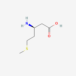 Chemical structure of (S)-3-Amino-5-(methylthio)pentanoic acid
