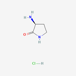 Chemical structure of (S)-3-Amino-2-pyrrolidinone Hydrochloride