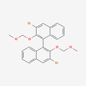 Chemical structure of (S)-3,3'-Dibromo-bis(methoxymethoxyl)-1,1’-binaphtyl