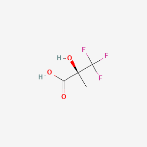 Chemical structure of (S)-3,3,3-Trifluoro-2-hydroxy-2-methylpropionic Acid