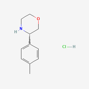 Chemical structure of (S)-3-(p-Tolyl)morpholine hydrochloride