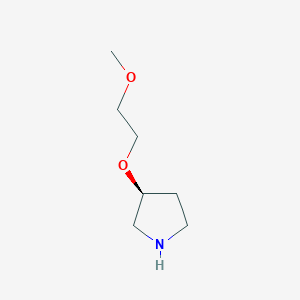 Chemical structure of (S)-3-(2-METHOXYETHOXY)PYRROLIDINE