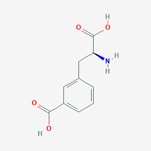 Chemical structure of (S)-3-(2-Amino-2-carboxyethyl)benzoic acid
