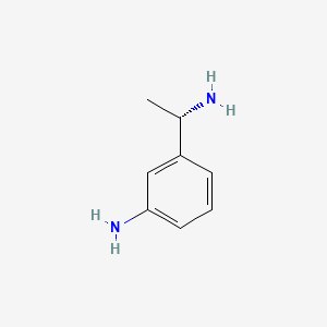 Chemical structure of (S)-3-(1-Aminoethyl)aniline