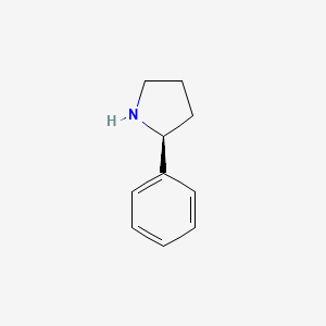 Chemical structure of (S)-2-Phenylpyrrolidine