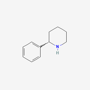 Chemical structure of (S)-2-Phenylpiperidine