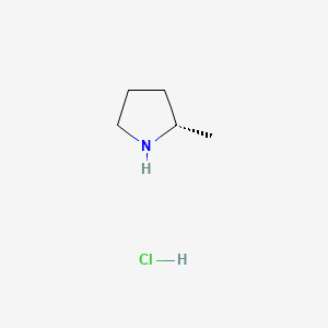 Chemical structure of (S)-2-Methylpyrrolidine hydrochloride