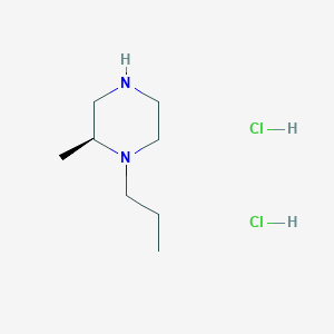 Chemical structure of (S)-2-Methyl-1-propylpiperazine dihydrochloride