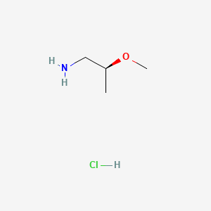 Chemical structure of (S)-2-Methoxypropan-1-amine hydrochloride
