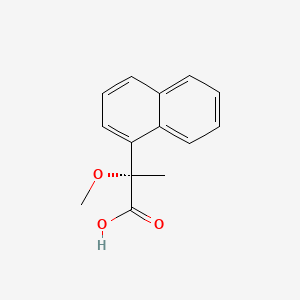 Chemical structure of (S)-2-Methoxy-2-(1-naphthyl)propionic Acid
