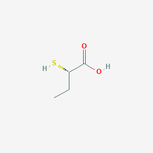 Chemical structure of (S)-2-mercaptobutanoic acid