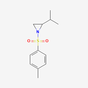 Chemical structure of (S)-2-Isopropyl-1-[(4-methylphenyl)sulfonyl]aziridine