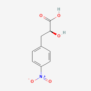 Chemical structure of (S)-2-Hydroxy-3-(4-nitrophenyl)propanoic acid