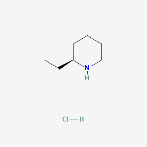 Chemical structure of (S)-2-Ethylpiperidine hydrochloride