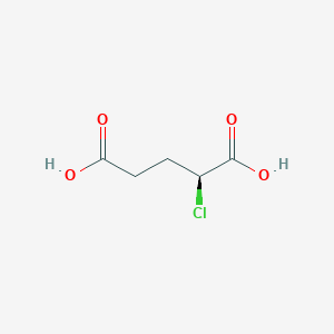 Chemical structure of (S)-2-Chloropentanedioic acid