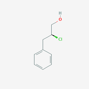 Chemical structure of (S)-2-Chloro-3-phenylpropan-1-ol