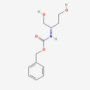 Chemical structure of (S)-2-Cbz-aminobutane-1,4-diol