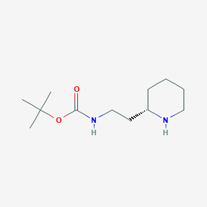 Chemical structure of (S)-2-Boc-aminoethyl-piperidine