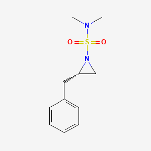 Chemical structure of (S)-2-Benzyl-N,N-dimethylaziridine-1-sulfonamide