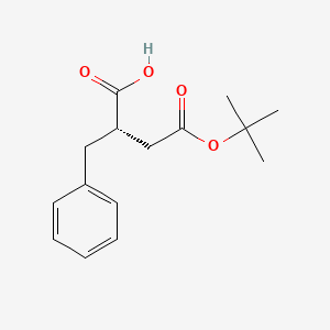 Chemical structure of (S)-2-BENZYL-4-(TERT-BUTOXY)-4-OXOBUTANOIC ACID