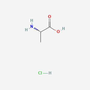 Chemical structure of L-alanine hydrochloride
