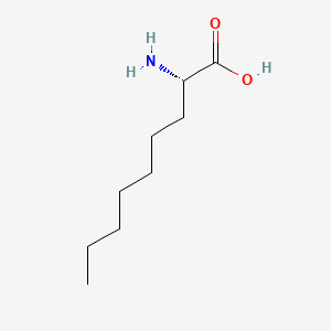 Chemical structure of (S)-2-Aminononanoic acid