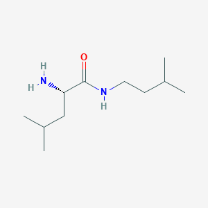 Chemical structure of (S)-2-Amino-N-isopentyl-4-methylpentanamide