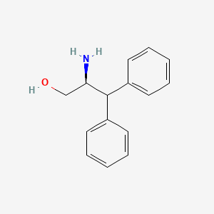 Chemical structure of (S)-2-Amino-3,3-diphenylpropan-1-ol
