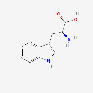 Chemical structure of 7-methyl-L-tryptophan