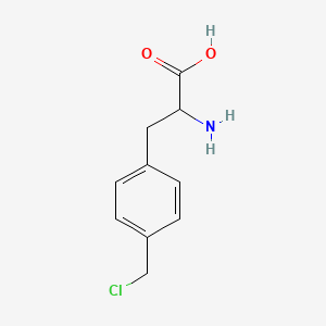 Chemical structure of 2-Amino-3-(4-(chloromethyl)phenyl)propanoic acid