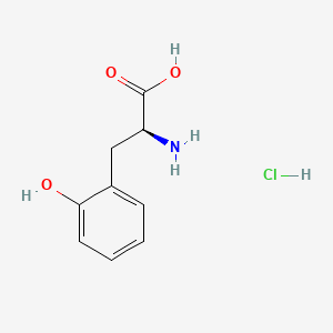 Chemical structure of (S)-2-Amino-3-(2-hydroxyphenyl)propanoic acid hydrochloride