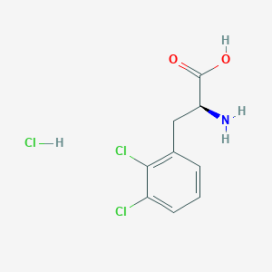 Chemical structure of (S)-2-Amino-3-(2,3-dichlorophenyl)propanoic acid hydrochloride