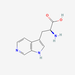 Chemical structure of (S)-2-Amino-3-(1H-pyrrolo[2,3-c]pyridin-3-yl)propanoic acid