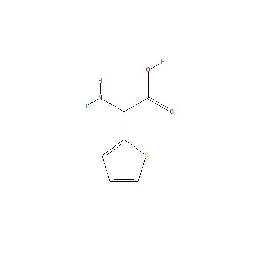 Chemical structure of (R)-2-Thienylglycine