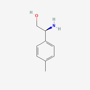 Chemical structure of (S)-2-Amino-2-(p-tolyl)ethanol