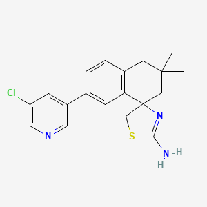 Chemical structure of (S)-2-Amino-2-(4-chlorophenyl)ethanol hydrochloride