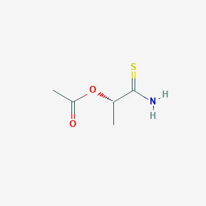Chemical structure of (S)-2-Acetoxypropanethioamide