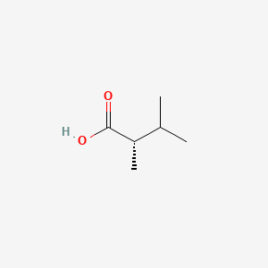 Chemical structure of (S)-2,3-Dimethylbutanoicacid