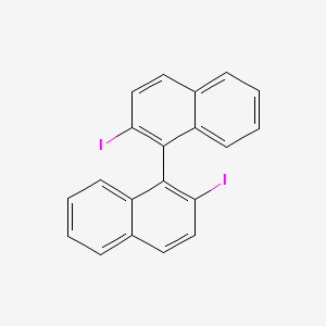 Chemical structure of 1,1'-Binaphthalene, 2,2'-diiodo-