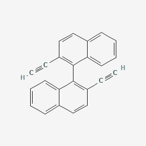 Chemical structure of 1,1'-Binaphthalene, 2,2'-diethynyl-