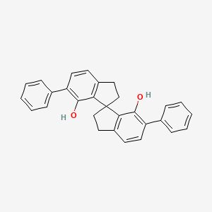 Chemical structure of (S)-2,2',3,3'-Tetrahydro-6,6'-diphenyl-1,1'-spirobi[1H-indene]-7,7'-diol