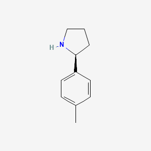 Chemical structure of (S)-2-(p-Tolyl)pyrrolidine