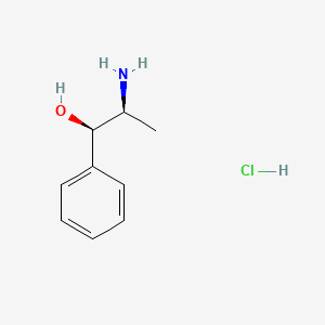 Chemical structure of (S)-2-(Methylamino)-2-phenylethanol hydrochloride